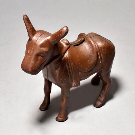 Vintage Iron Donkey Statue Handcrafted Collectible Figurine