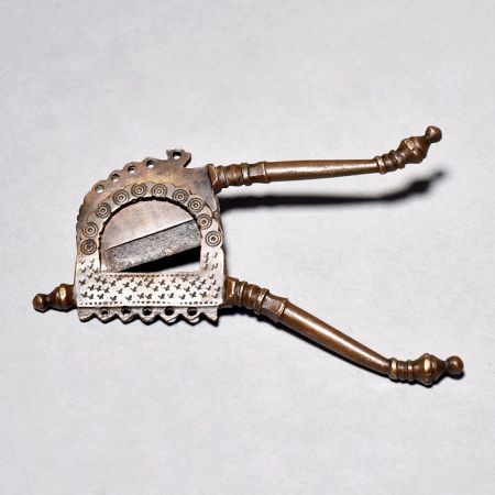 Vintage Brass and Iron Betel Nut Cutter