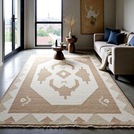 Tribal Design Wool Area Rug