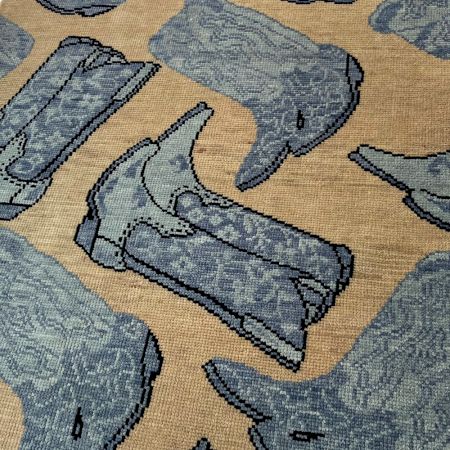 Handknotted Wool Area Rug Traditional