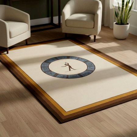 Atlas Ivory Handknotted Wool Rug