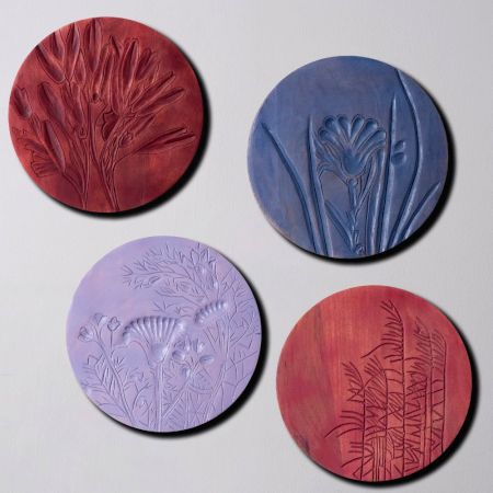 Handcrafted Rustic Charm Plate Set of 4