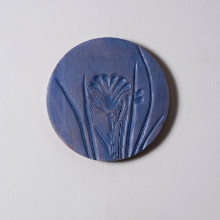Textured Nature Wall Plate Set of 2
