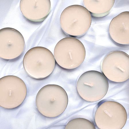 Handmade White Unscented Soy Wax Tealight Collection 25 Pieces