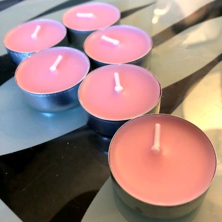 Handmade Pink Vanilla Soy Wax Tealight Collection 25 Pieces