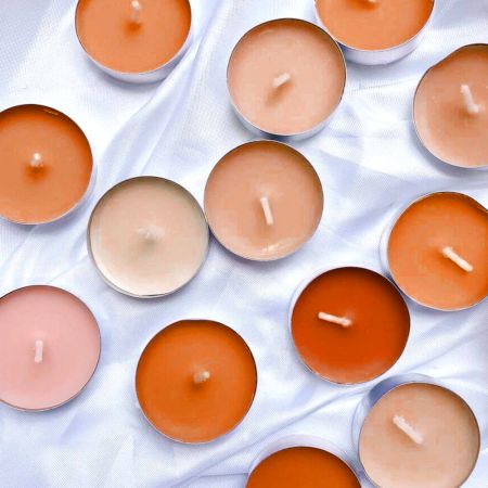 Handmade Orange Citrus Soy Wax Tealight Collection 25 Pieces