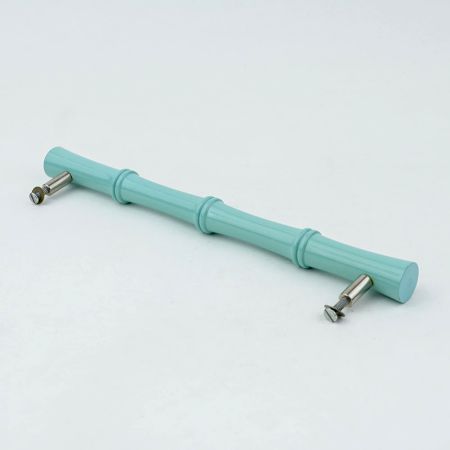 Turquoise handmade Wooden Door Handles for Dresser-1 Piece (11 Inches)