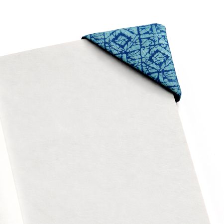 Handmade Corner Style Blue Denim Dogear Bookmark