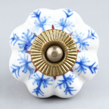 Blue Long Leaf Knob