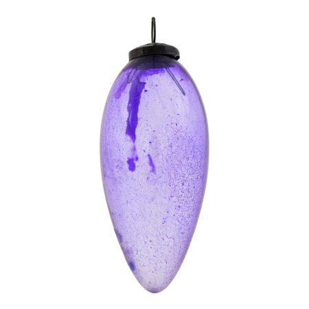 Purple Vintage Glass Christmas Ornament