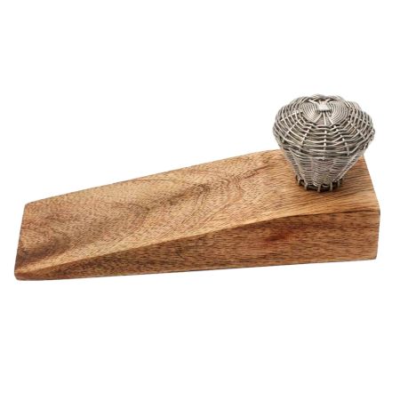 2 Pieces Aluminium Wire Wooden Door Stopper