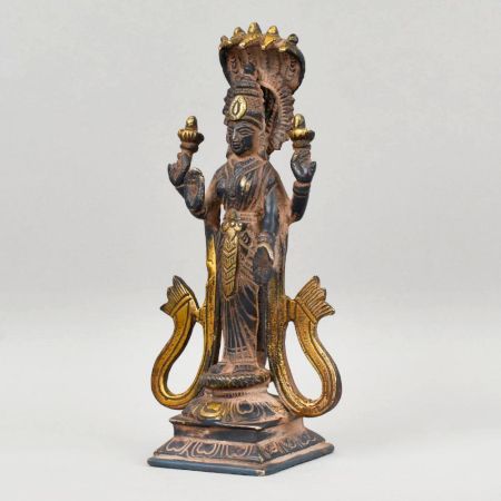 Handcrafted Brass Vishnu Murti Sheshnag Pooja Idol