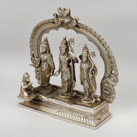 Handcrafted Brass Ram Darbar Murti Pooja Idol