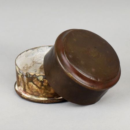 Handcrafted Brass Dabbi Storage Box Vintage Container