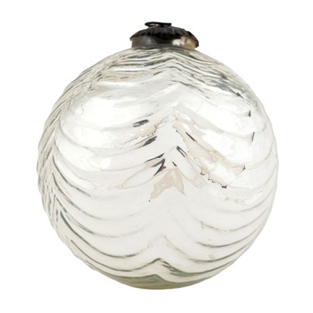 Silver Vintage Mercury Glass Christmas Ornament