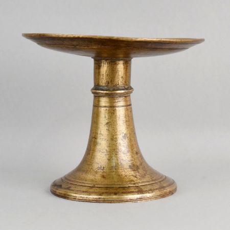 Handcrafted Brass Pedestal Stand Pooja Display Base