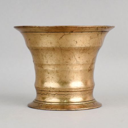 Handcrafted Brass Pedestal Tumbler Traditional Pooja Glass