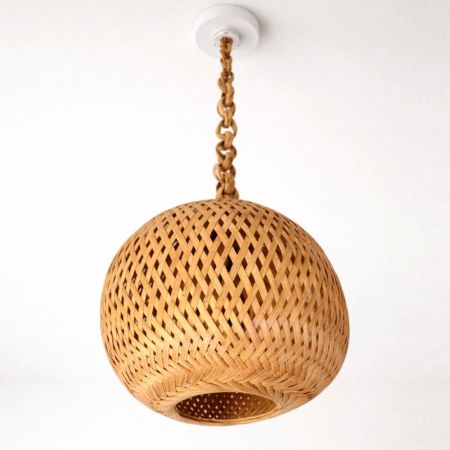 Handcrafted Bamboo Woven Pendant Lamp Shade