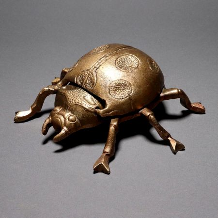 Handmade Vintage Brass Ladybug Ashtray for Decoration