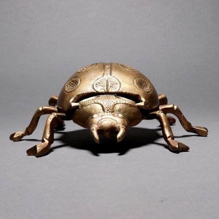 Handmade Vintage Brass Ladybug Ashtray for Decoration