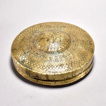 Handcrafted Brass Lord Parshvanath Jain Travel Prayer Box