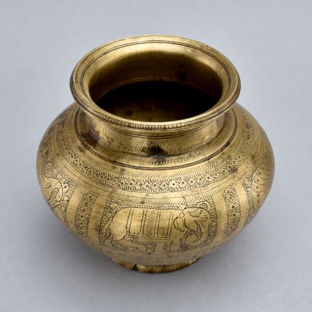 Holy Water Pot Made of Brass for Home Decoration