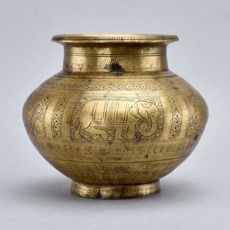 Holy Water Pot Made of Brass for Home Decoration