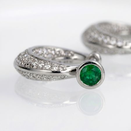 Handmade Silver Jewelry Emerald Rajwadi Bali