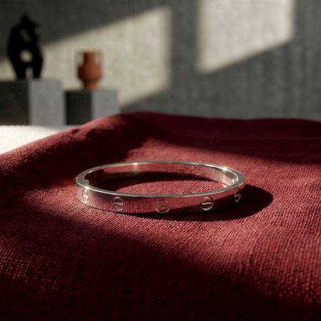 Handmade Silver Jewelry Twisted Cartier Kada