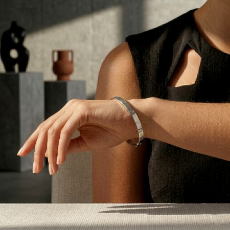 Handmade Silver Jewelry Twisted Cartier Kada