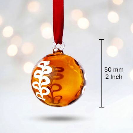 Handcrafted Multicolor Glass Christmas Ornament For Home Decor