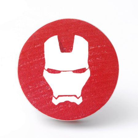 Handmade Pine Wood Ironman Superhero Furniture Knob
