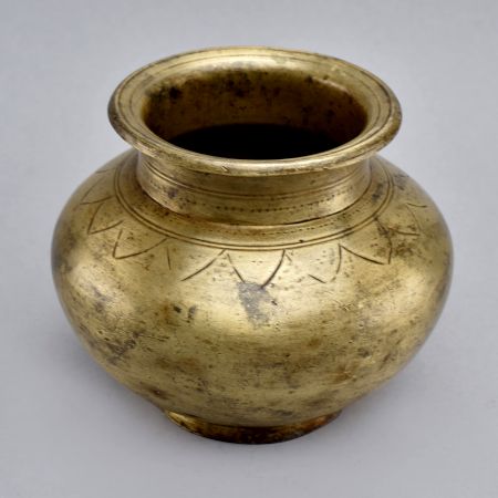 Beautifully Crafted Brass Holy Water Pot for Decoration