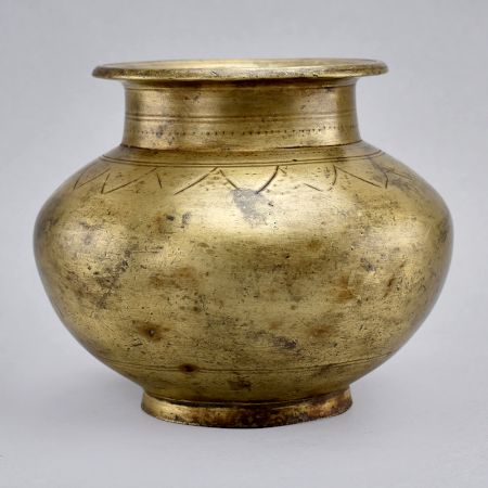 Beautifully Crafted Brass Holy Water Pot for Decoration
