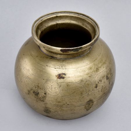 White Metal Holy Water Pot for Home Decoration