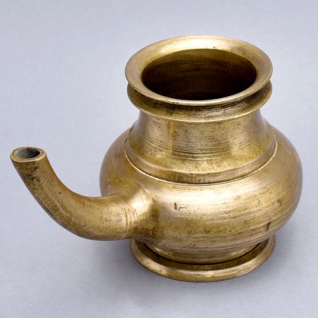 Vintage Brass Handmade Holy Water Pot for Rituals