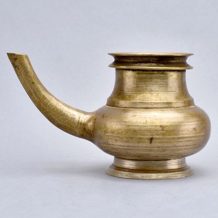 Vintage Brass Handmade Holy Water Pot for Rituals