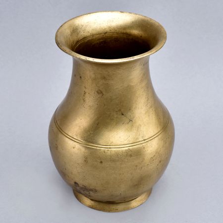 Hand Made Brass Holy Pot from Himalayas for Decoration