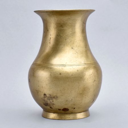 Hand Made Brass Holy Pot from Himalayas for Decoration