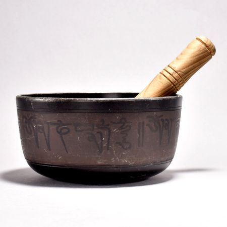 Vintage Finest Metal Om Singing Meditation Bowl for Decor