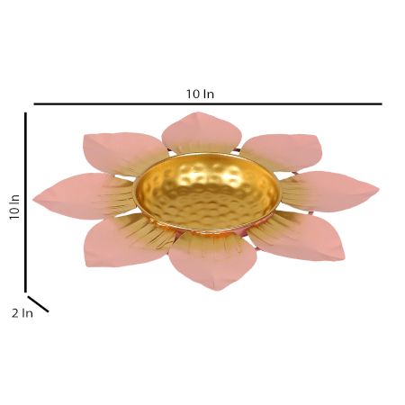 Baby Pink & Gold Flower Urli