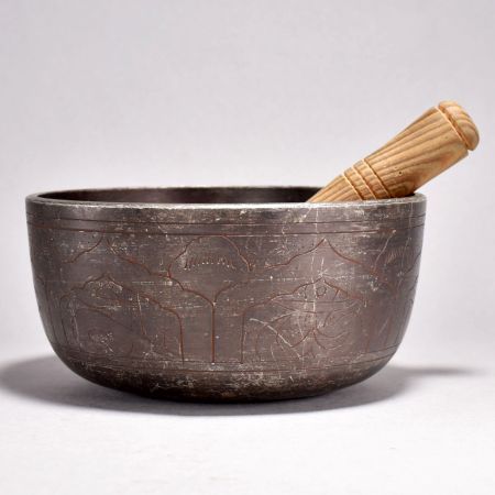 Tibetan Handmade Metal Singing Bowl for Meditation