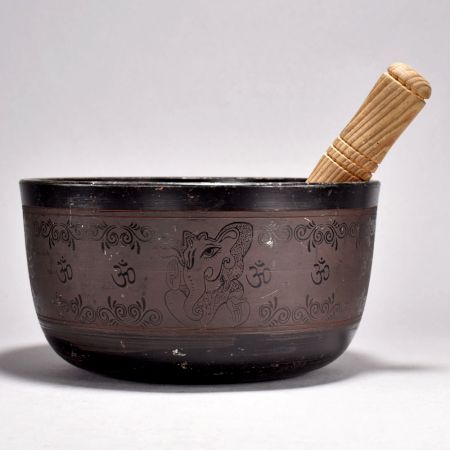 Handmade Metal Singing Bowl in Tibetan Art for Decoration