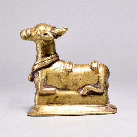Vintage Finest Brass Lord Nandi Statue for Home Decor