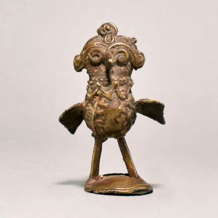 Handmade Brass Holy Owl Statue Vehicle of Hindu Goddess