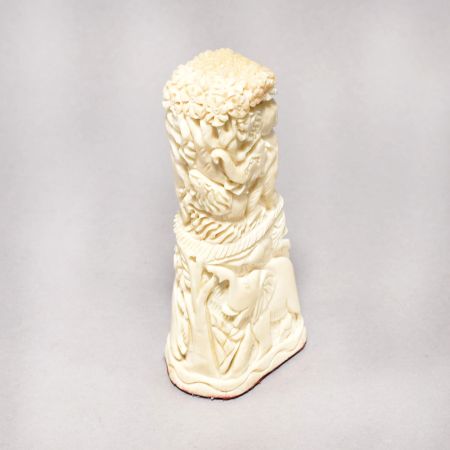 Handmade Elephant and Lion Camel Bone Statue for Decor