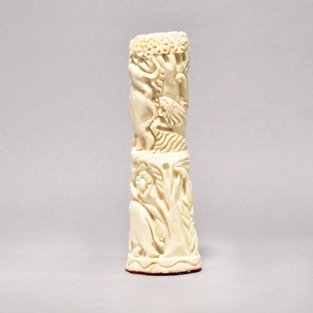 Handmade Elephant and Lion Camel Bone Statue for Decor
