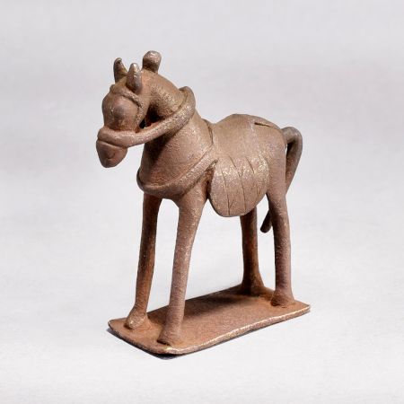 Handmade Vintage Brass Standing Horse Figure for Decor