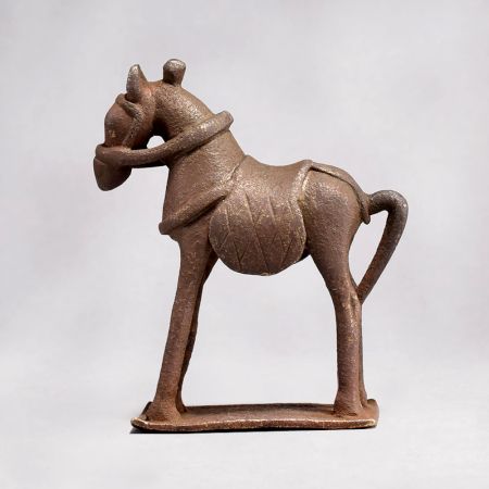 Handmade Vintage Brass Standing Horse Figure for Decor