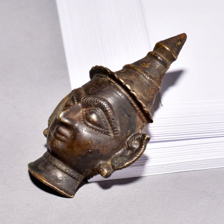 Vintage Finest Brass Lord Shiva Head Plate for Decoration